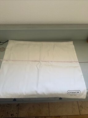 COACH White Logo Dust Bag